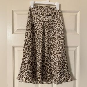 Altar'd State Cheetah Print Strapless Dress - Open V Back